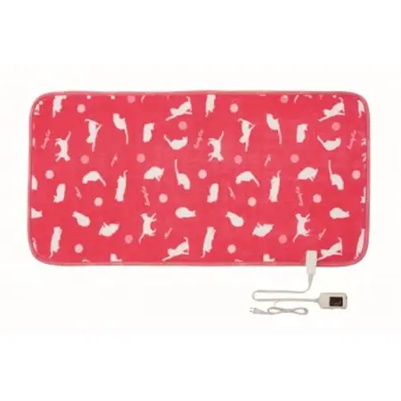 あったか電気ブランケット　ピンク(約140×70cm)【1608425】