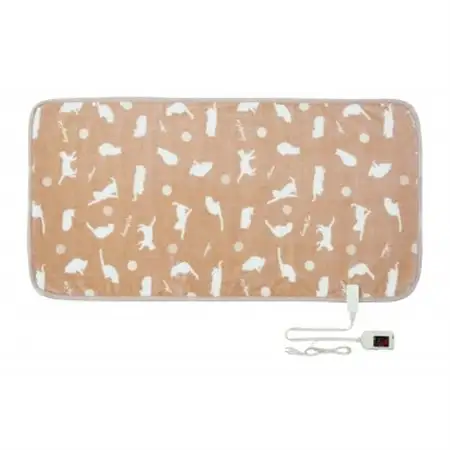 あったか電気ブランケット(ベージュ)(約140×70cm)【1608428】