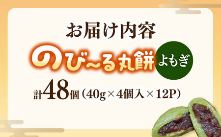 自慢の杵つきよもぎ餅（冷凍）計48個入（40g×4個入×12P） / 佐賀県 / 旬菜舎さと山 [41AABM027]