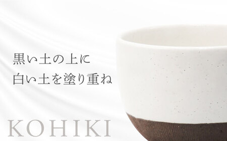【美濃焼】 粉引くし目 スープカップ 【不動窯】食器 スープマグ フリーカップ[MAR060]