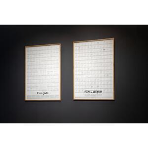 【旭川家具】オリジナルフレーム×織田コレクション図録ポスター　B1（Hans J. Wegner）_03432
