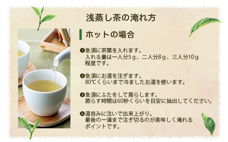 【2026年5月以降発送】浅蒸し煎茶(100g×2袋)【若蒸し煎茶】【合計200g】A0-69_飲料・ドリンク 茶葉・ティーバッグ 茶 _【配送不可地域：離島】【1611521】