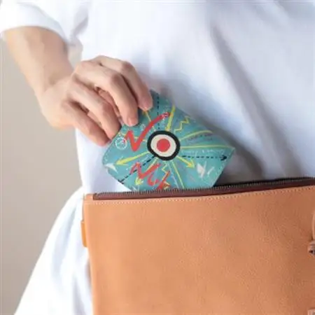 クアトロガッツ ミニ財布 小さいふ。コンチャ NONUKES 栃木レザー_装飾品・工芸品 財布 服飾小物 _【1615886】