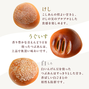 木村屋総本店 酒種あんぱん 五色（10個入）【kt047-001】【 桜（こしあん）小倉（小倉あん）　けし（こしあん）うぐいす（うぐいすあん）白（白あん）】