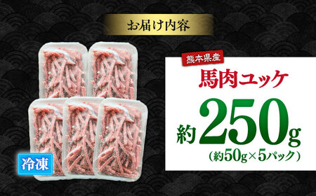 馬肉ユッケ　計約250g　約50g×5パック 小分け 馬刺し ユッケ[AYBK003]