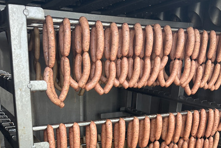 上ノ国ポークガーリックウインナー（90g×5パック）　豚肉　ぶたにく　ソーセージ　BBQ　おいしい　ジューシー　冷凍　お弁当　北海道産