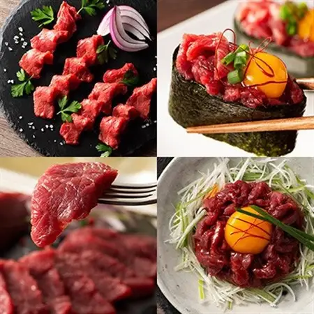 「熊本特産馬刺しとくまもと黒毛和牛」フジチクオリジナル贅沢食べ比べセット(美里町)_肉 馬肉  うま 桜肉  肉 黒毛和牛 牛肉 _【配送不可地域：離島】【1608138】