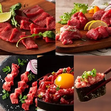 「フジチクオリジナル」ふじ馬刺しと藤彩牛の贅沢食べ比べセット(美里町)_肉 馬肉  うま 桜肉  肉 焼肉 牛肉 やきにく ヤキニク バーベキュー  肉 黒毛和牛 牛肉 _【配送不可地域：離島】【1608147】