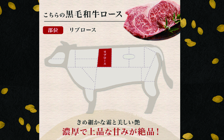 黒毛和牛 リブロースステーキ 600g （300g×2パック）