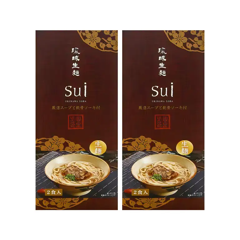 琉球生麺 Sui「厳選スープと軟骨ソーキ」 4食セット 沖縄 グルメ 琉球 生麺 厳選 スープ 軟骨ソーキ セット ご当地グルメ 沖縄料理 郷土料理 沖縄そば 麺 ソバ そば 蕎麦 ダシ だし 出汁 軟骨 ソーキ トッピング 特産品 お土産 沖縄県 糸満市 56-27