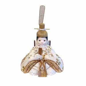 雛人形のminicola　rico美優（みゆ） ｜ 木目込み親王飾り雛人形　丸木台　雪花丸型照明セット
