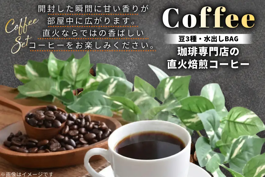 豆 200g 3種類 水出し コーヒー バッグ 6個 詰め合わせ セット (A) [珈琲専門店 タスコ珈琲店 愛知県 江南市 ko23btu420002]