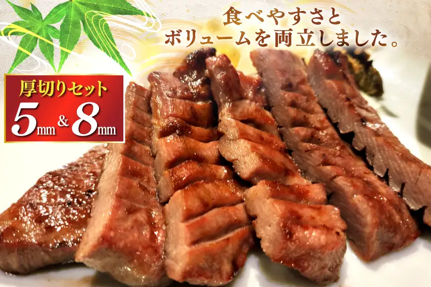 仙台風厚切り牛タンスリットセット 500g 2P 計1kg [ユーエイエム 愛知県 江南市 ko23btu600009]