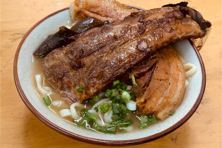 沖縄そば ソーキそば 食べ比べ 3食セット [味の店にしんすに 沖縄県 伊江村 ie47bde270001]