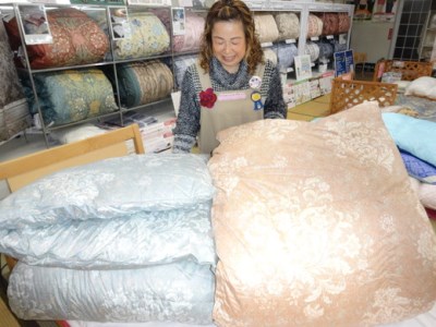 明治 6年創業　ワタセの最高品質羽毛ふとん（ブルー）（ポーランド・ホワイトマザーグースダウン　95%）【CW52W1】 羽毛布団