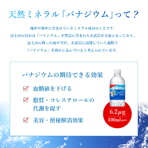 【2か月お届け】富士山のバナジウム天然水 PET350ml×2箱(48本入り) 2回 定期便 ミネラルウォーター 天然水 飲料 保存 防災 備蓄 防災グッズ ストック