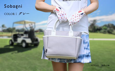 Sobagni カートバッグ -PRATO- ゴルフ カバン バッグ トートバッグ グレー