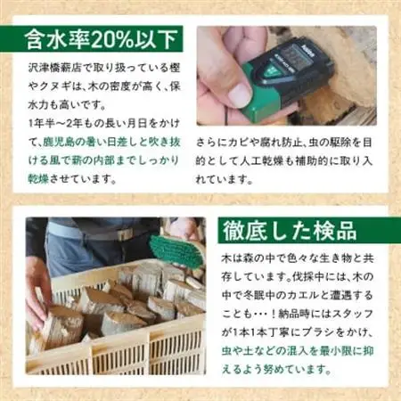 薪ストーブ用・焚き火用広葉樹乾燥薪 約15kg【1186213】