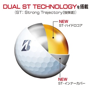 【2026】ゴルフボール 2D ブリヂストン TOUR B XS イエロー