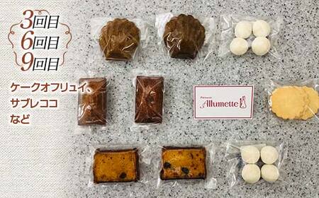 人気パティスリーの定期便 焼き菓子9ヶ月連続 F21C-165