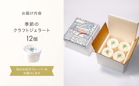 日時指定可能◎オーガニックタウン綾町から届く、季節のクラフトジェラート〈12個セット〉_0093-003
