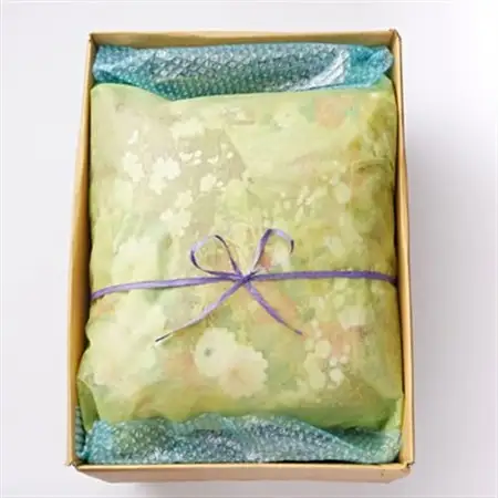 オリジナル ビンテージKIMONOクッションカバー(クッション付き)50cm×50cm ちりめん着物【1605093】