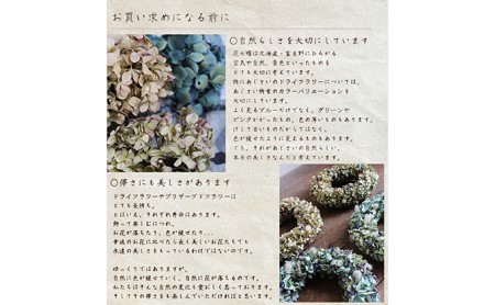 【手作りキット】ドライフラワーあじさいのリース 花 インテリア 装飾品 