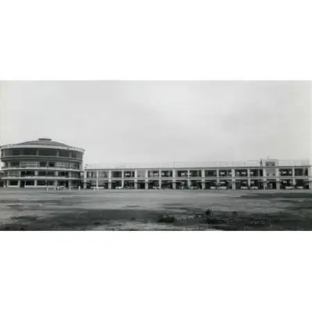 登録有形文化財「朝日小学校円形校舎」建築当初青焼き図面の高精度スキャンデータ【1623565】