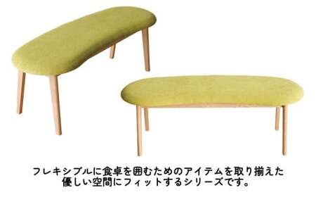 ダイニングテーブルセット ミラージュ180 ナチュラル + チェア ナチュラル/AN-MS×3脚 + ベンチ ナチュラル/AN-MS セット 【開梱・設置】 ※一部北海道、沖縄・離島は配送不可 モリタインテリア工業 AL635