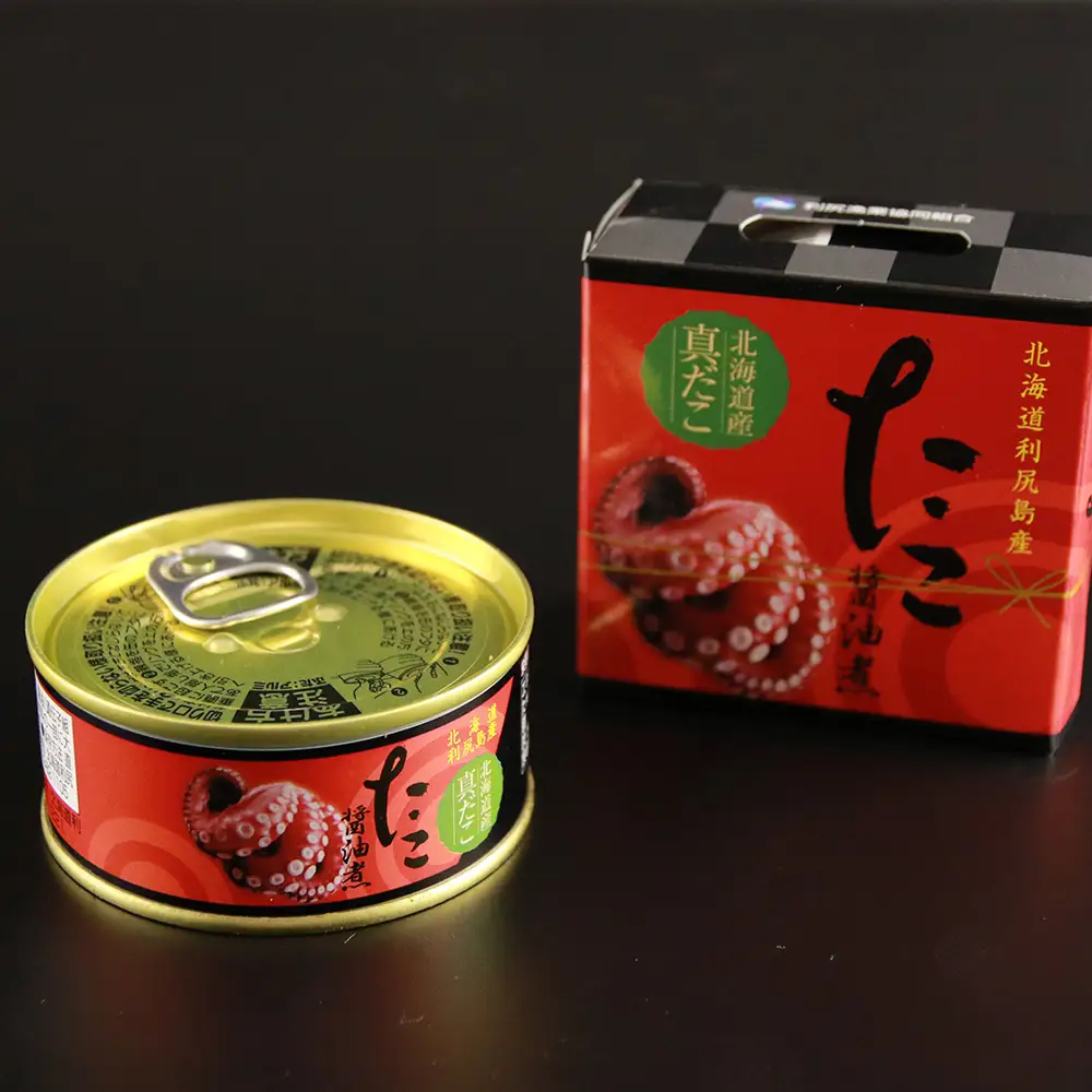 たこ醤油煮缶　3缶入＜利尻漁業協同組合＞