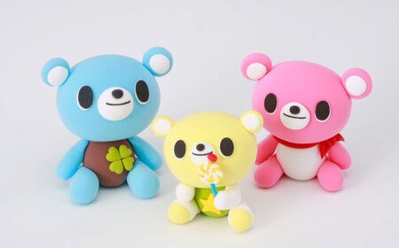 天使のねんど10個セット(白)  / おもちゃ ねんど 粘土 工作 / 瀬戸市 /中部電磁器工業株式会社[BBDF001]