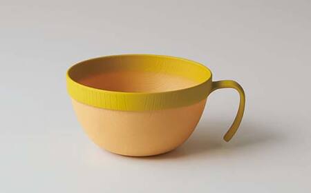 MUSUBI塗り分け 食器セット イエロー 山中漆器 山中塗 軽量 ナチュラル 自然 おしゃれ ギフト F6P-1977