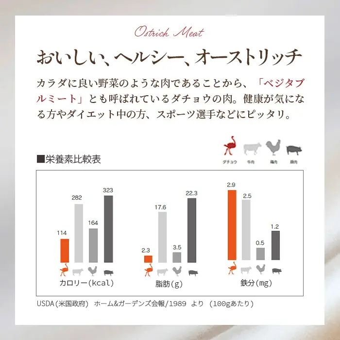 国産オーストリッチフィレ肉700g  [No.066]