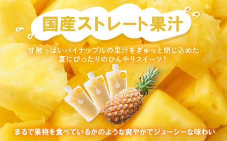 凍らせて食べるゼリー（パイナップル）180ml  10個入 アイス ゼリー [m01-b034]