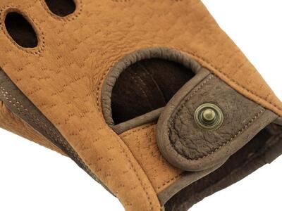 【LLサイズ】ペッカリードライビンググローブ（カラー：コルク×ライトブラウン）