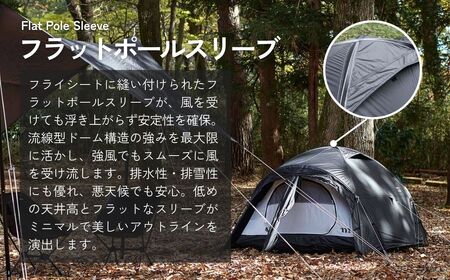 アウトドアテント muraco NORM 3P BLACK | テント キャンプ キャンプ