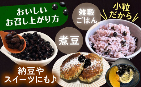 あしょろの豆 小粒黒豆 黒千石 1kg×2袋【足寄町/党崎農場】 [BEAA023]