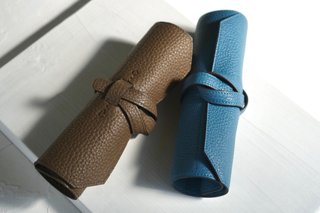 本革 ロールペンケース ブルージーン [2308]