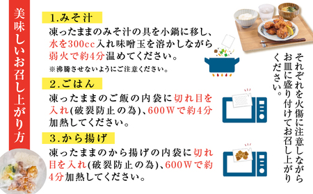 【 全6回定期便 】マジカル 冷凍 から揚げ 定食 K258-T02_b 惣菜 総菜