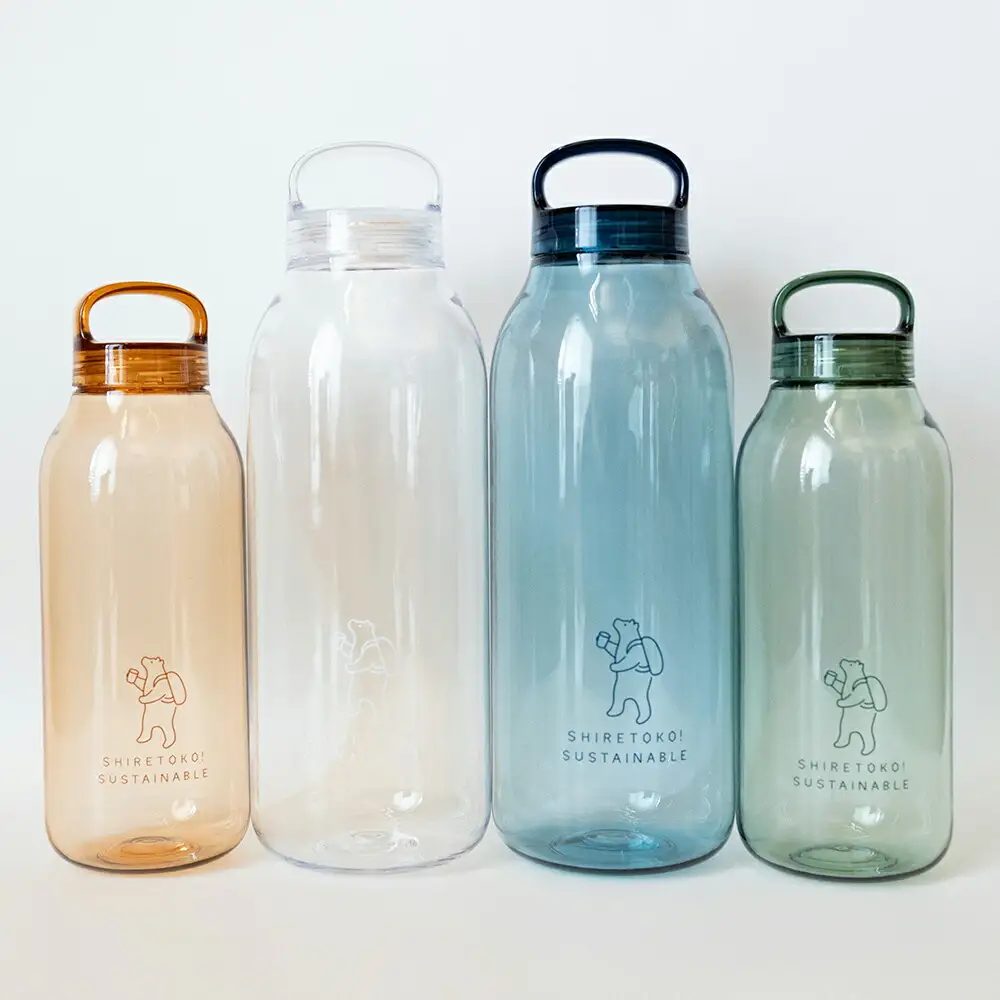 知床トコさん　ウォーターボトル　ブルー　950ml×1本　常温で水が飲める 耐熱マイボトル