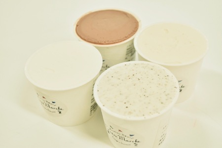 道の駅湖畔の里福富　オリジナルジェラート詰め合わせセット　4種×2個入