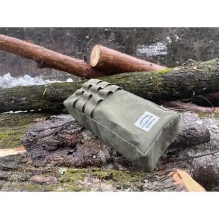 アルバートン社の米軍帆布で作ったツールボックス　キャメル【1418602】
