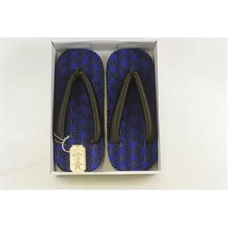 信貴毘沙門亀甲底 3D麻の葉天雪駄(BS黒N38BK)【1479554】