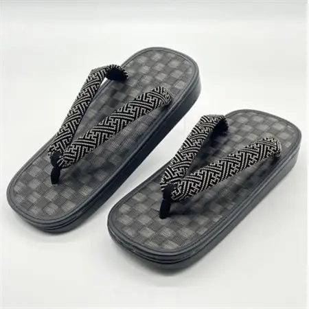 信貴毘沙門亀甲　SNEAKERS雪駄(BS黒黒畳05紗綾)【1479560】