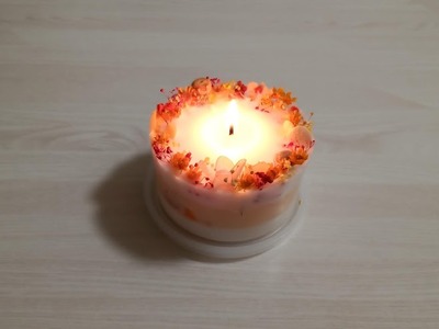 新宿フラワークラフト体験工房 お花で可愛いフラワーケーキキャンドル作り 0146-007-S07