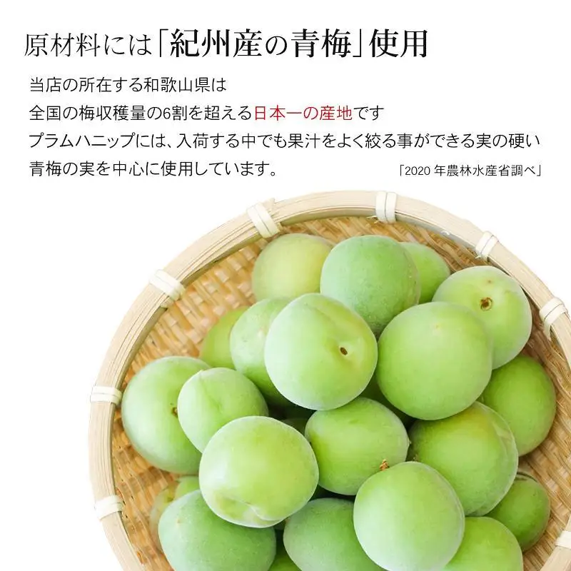 プラムハニップ 優しい甘さの懐かしの梅ドリンク　1ケース（190g×30本） ［PL9］