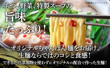 もつ鍋 水炊きセット 各2人前 鶏家 もつ モモ肉 ムネ肉 鍋 麺付き ちゃんぽん麺 福岡県 福岡 九州 グルメ お取り寄せ