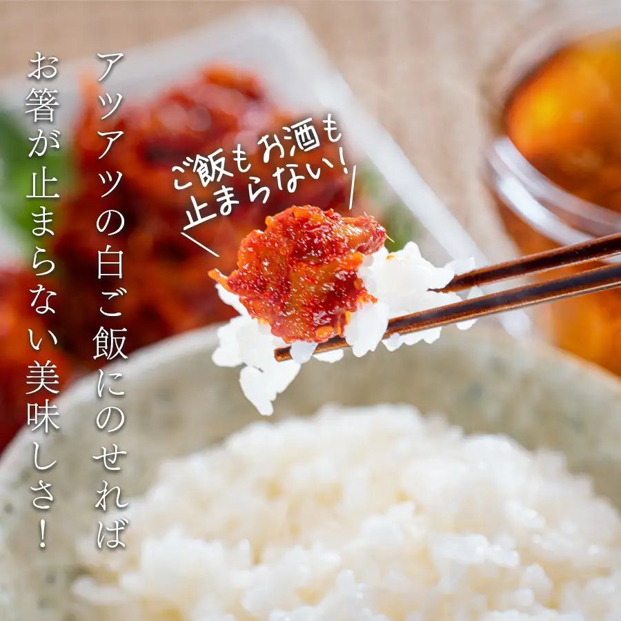 濃厚旨辛 イカキムチ 100g×3パック 海鮮キムチ ご飯のお供 おつまみ 冷凍キムチ  旨辛 珍味