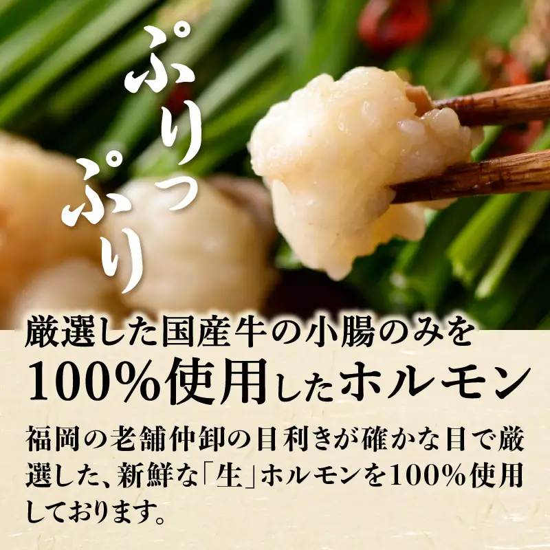 【芳々亭】もつ鍋2～3人前セット（味噌味） モツ もつ ホルモン もつ鍋 国産 厳選 絶品 お取り寄せ 人気 専門店 福岡県 八女市 072-296