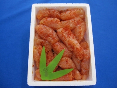 ZI269.訳あり！博多優美堂辛子明太子・無着色切子（切小）500g【辛子明太子】